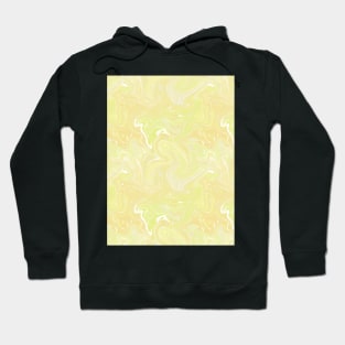 Pastel Yellow Silk Marble - Digital Liquid Paint Hoodie